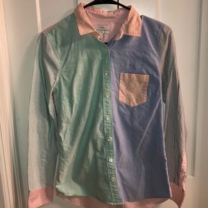 J.Crew color block button down